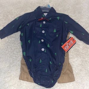 Boys dressy Christmas pants set